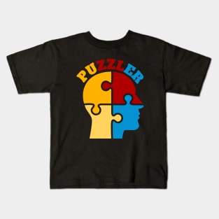 Retro puzzle lover gift Kids T-Shirt